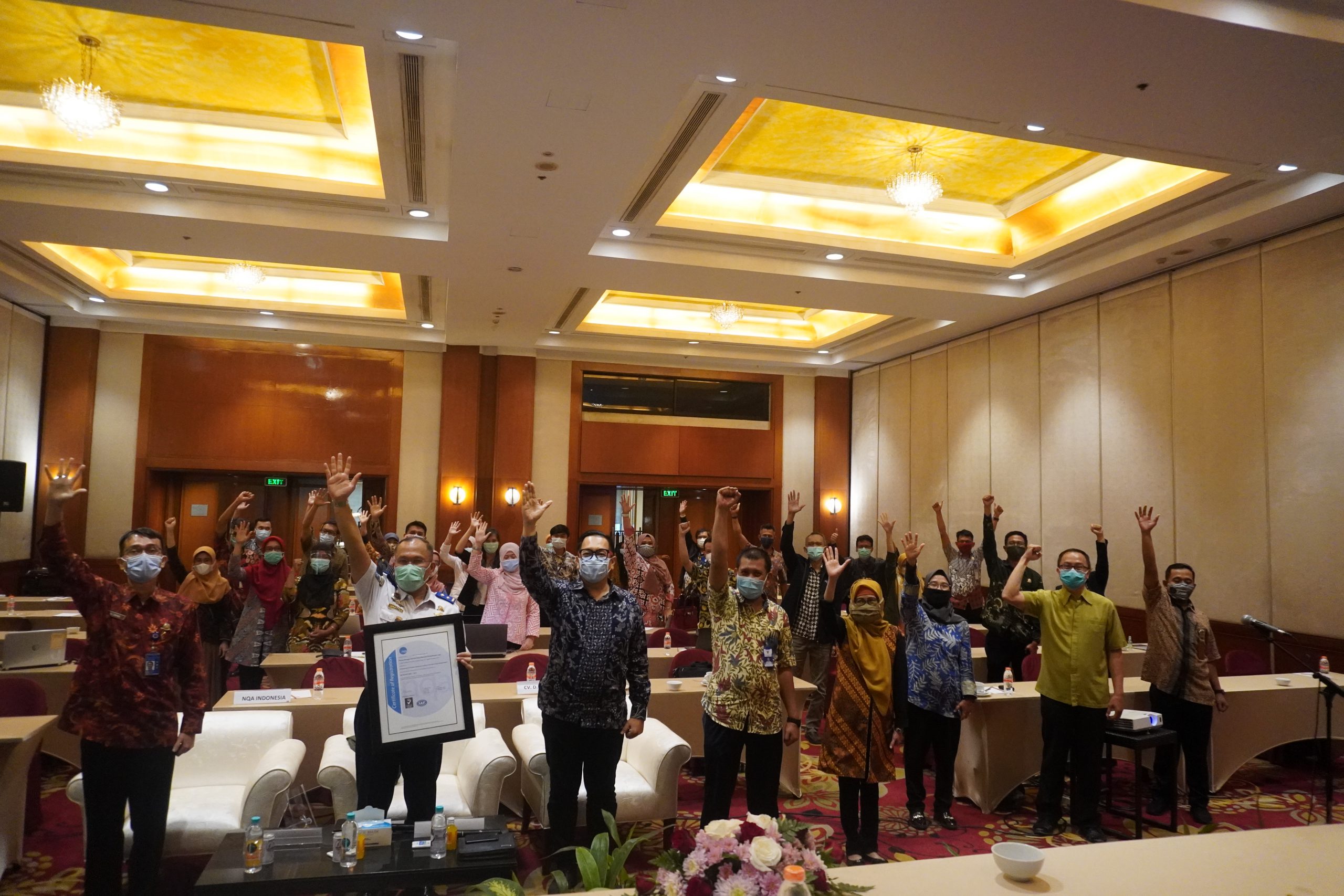 Sosialisasi Dan  Penyerahan Sertifikat Iso 9001:2015 Di Lingkungan Pusat Pengembangan Sumber Daya Manusia Perhubungan Laut