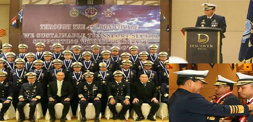 Wisuda pelaut tingkat I bidang keahlian Nautika dan Teknika Balai Besar Pendidikan Pelatihan Penyegaran dan Peningkatan Ilmu Pelayaran (BP3IP)